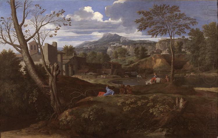 Landscape with Three Men (mk08), Nicolas Poussin